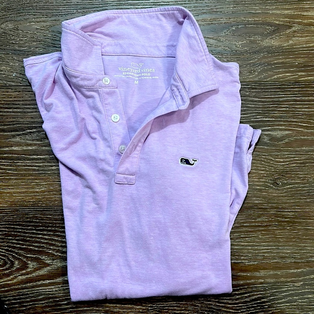 Medium vineyard vines lavender polo